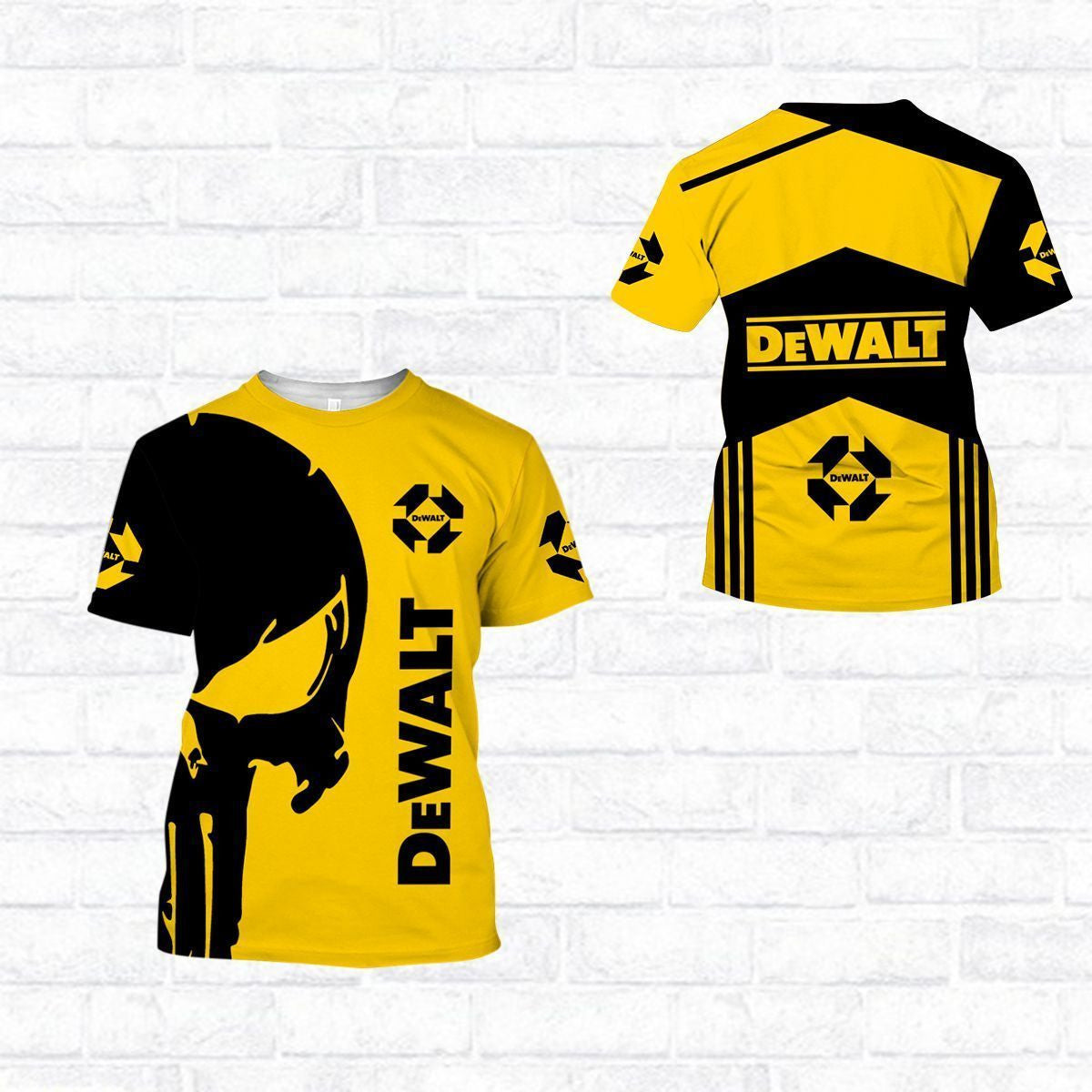 3D All Over Printed DW Power Tools DW Shirts Ver 4 (Black Yellow) TH4069