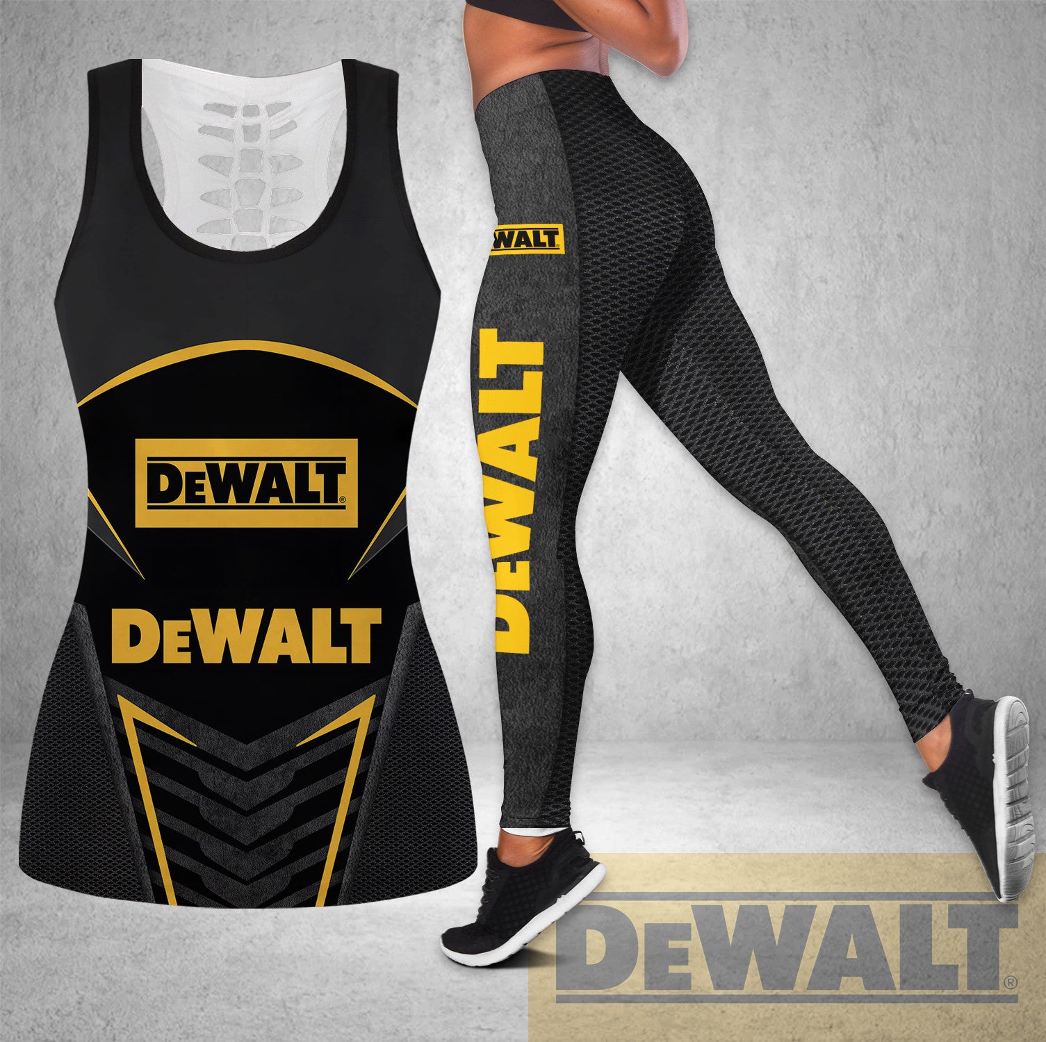 DW HOLLOW TANK TOP &amp; LEGGINGS - TH422