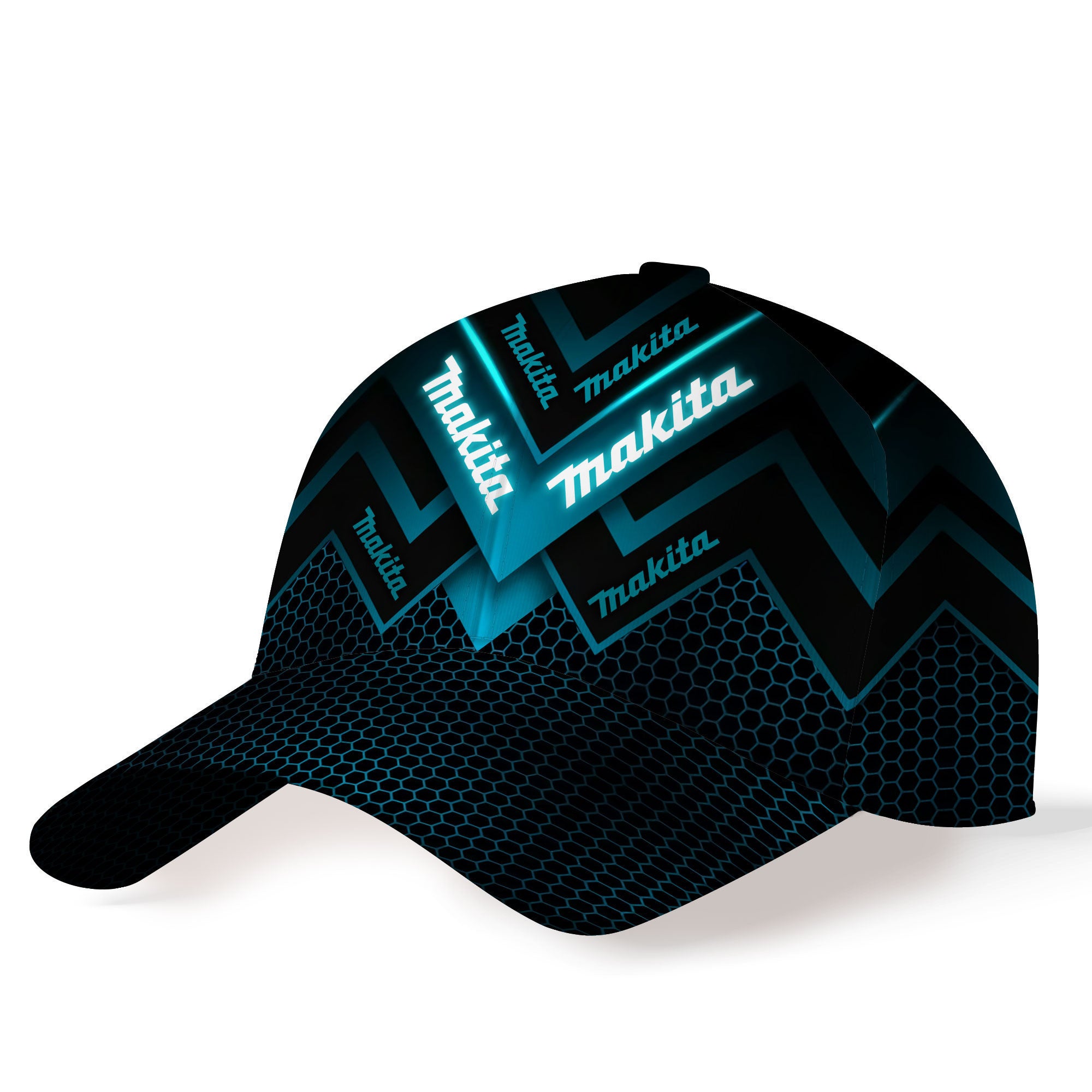 MKT 3D Beautiful Heavy Equipment Noen Blue Art Printed Hat NTH26MKT