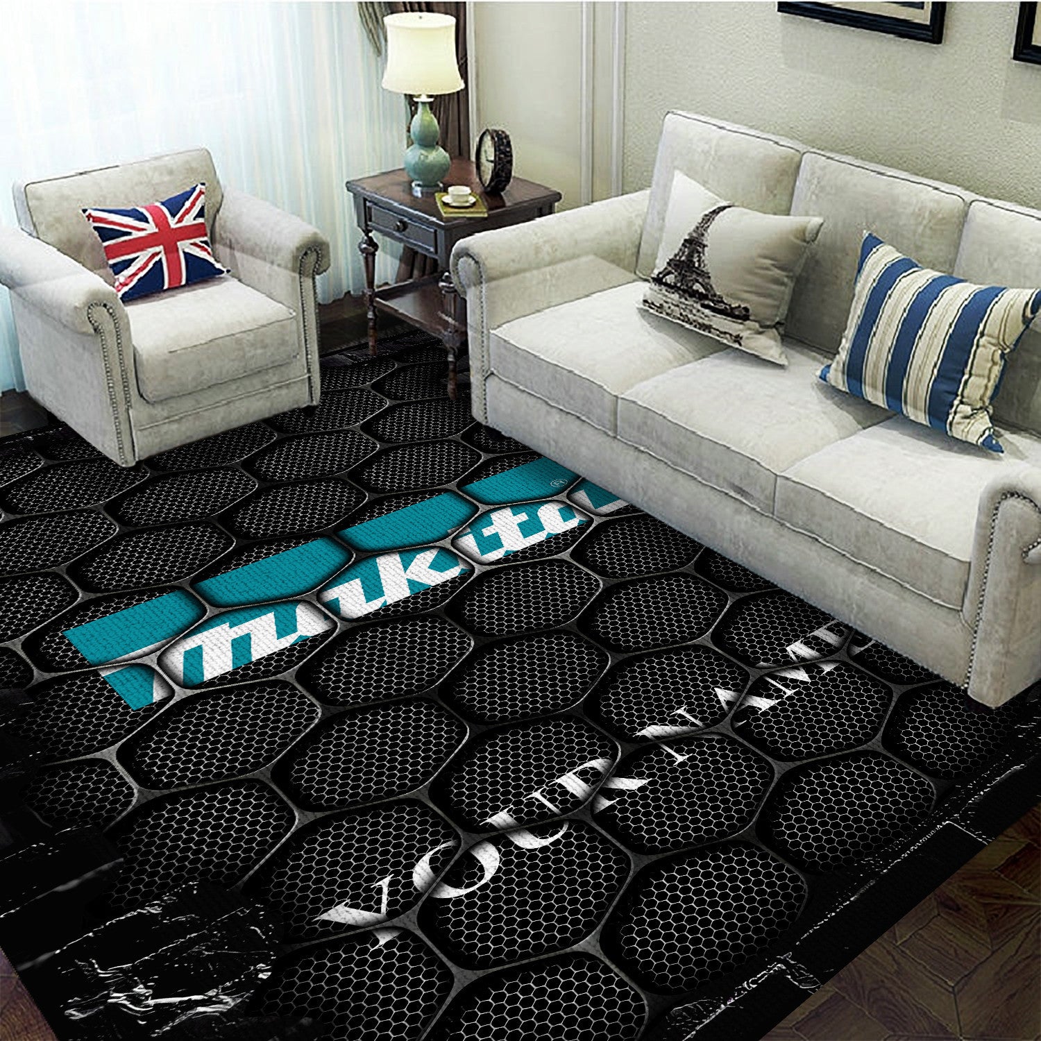 MKT Custom Name Rectangular Rug YVT0402