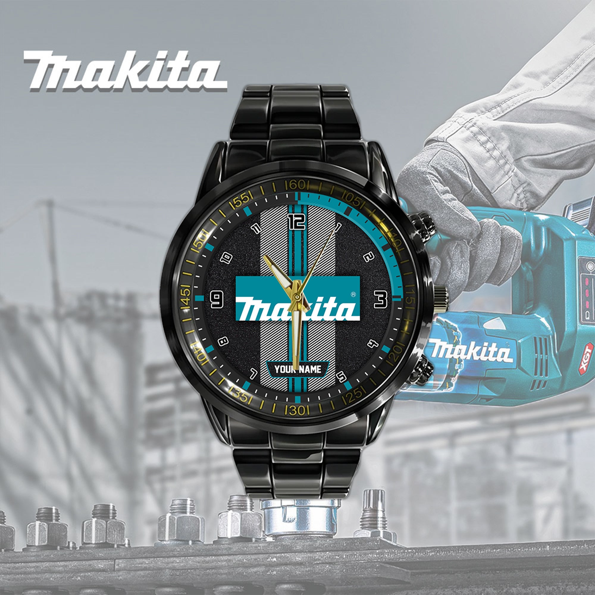 MKT New Personalized Black Hand Watch for fan-Limited Edition YVT0487