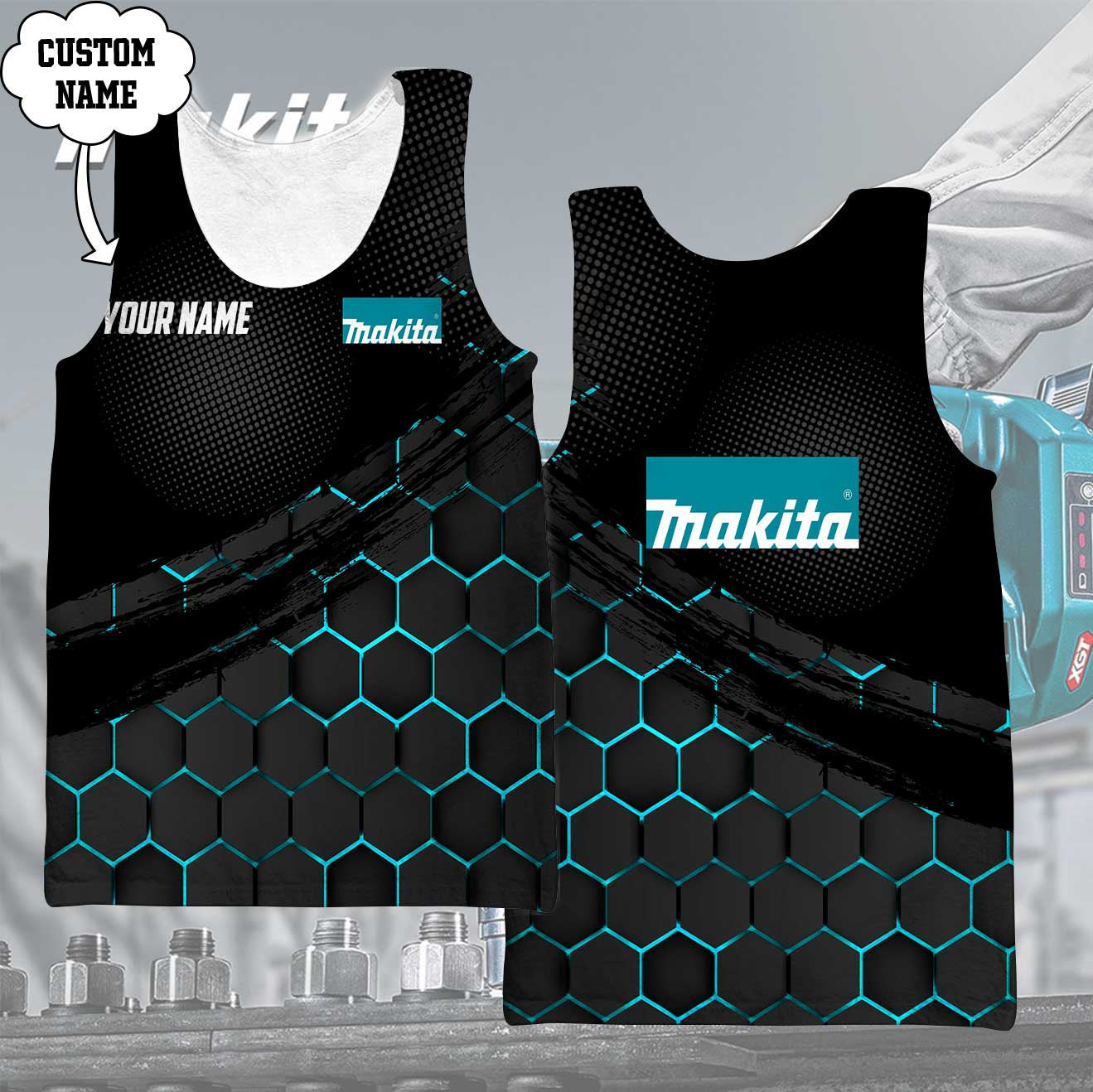 Custom Name MKT 3D Apparels YVT0660