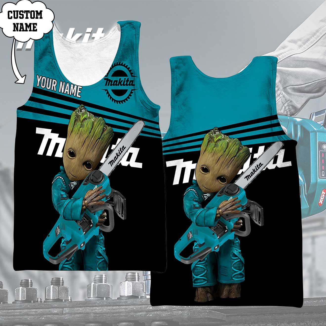 Custom Name MKT 3D Apparels YVT0641