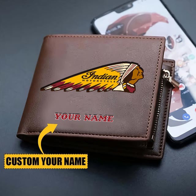 Custom Name IM Leather Wallet YVT1259