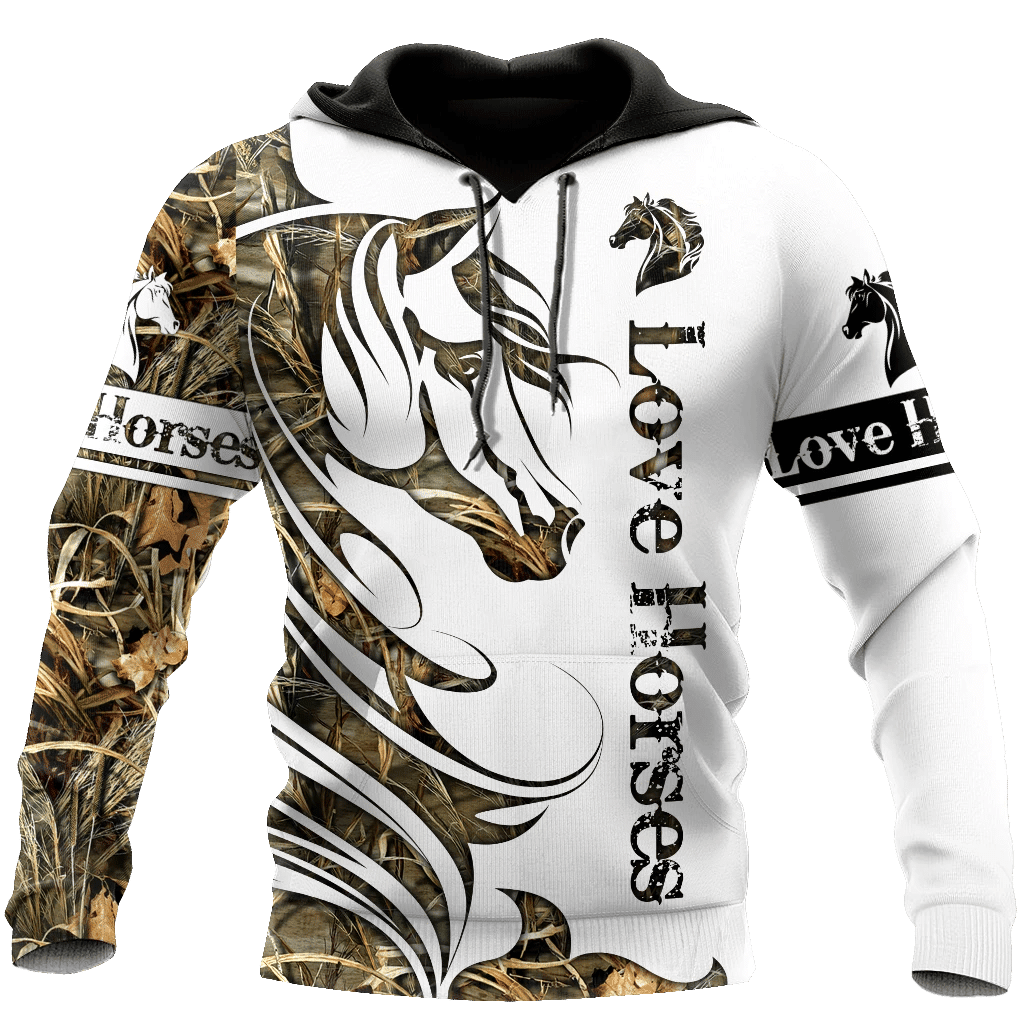 Horse Camo Pattern 3D All Over Printed Shirts Pi050501