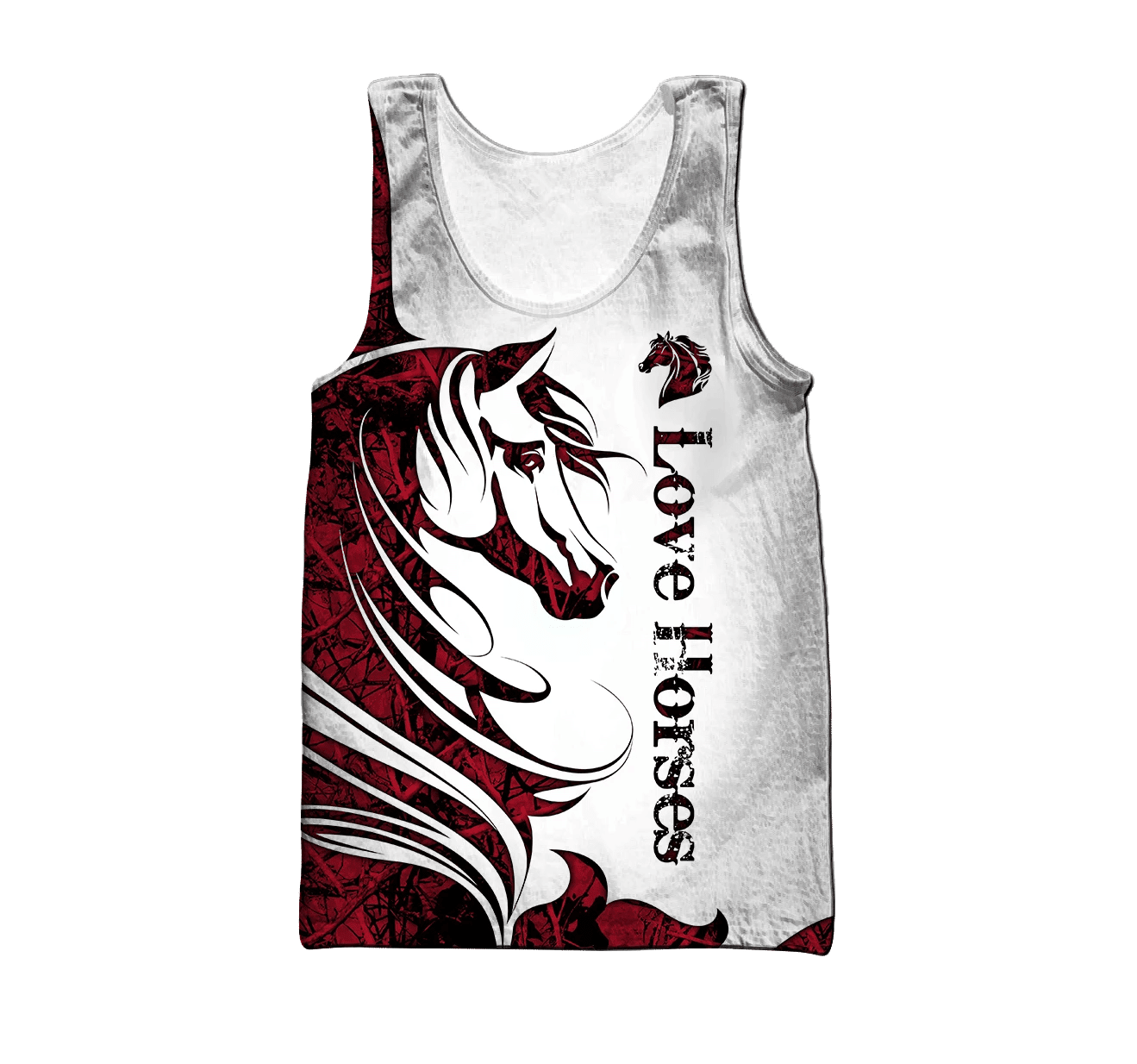 Horse Camo Red 3D All Over Printed Shirts Pi050501S1