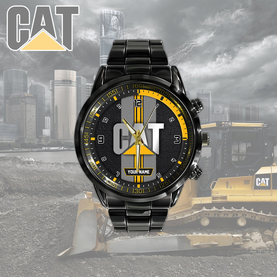 CAT New Personalized Black Hand Watch for fan-Limited Edition YVT0487