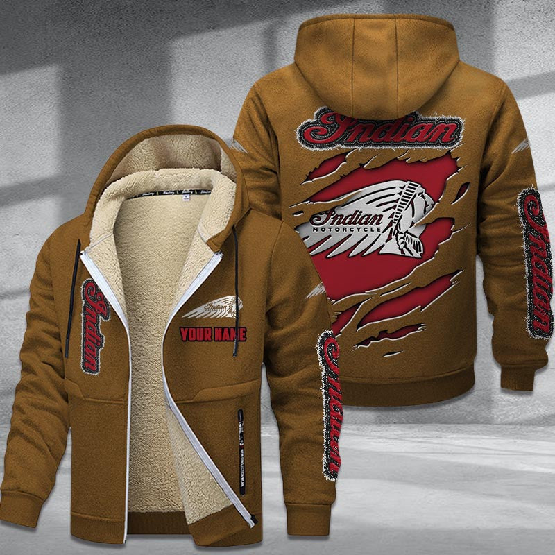 IM Motorcycle DMTZ0098 Hoodie Zip Velvet Coat
