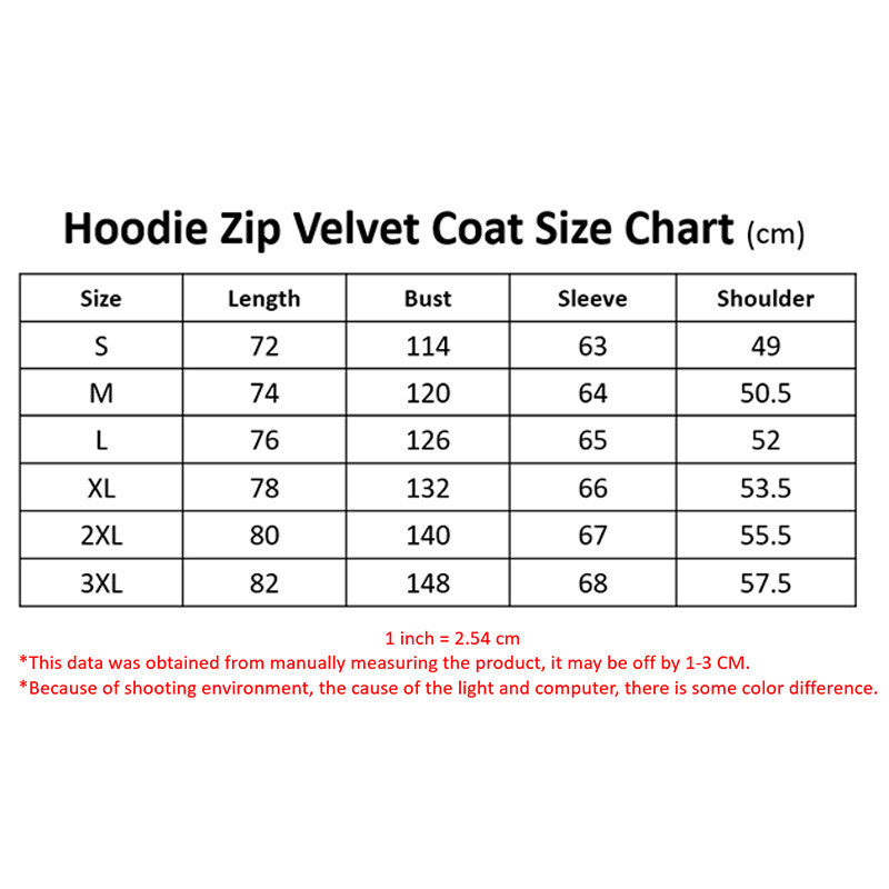 IM Motorcycle DMTZ0098 Hoodie Zip Velvet Coat