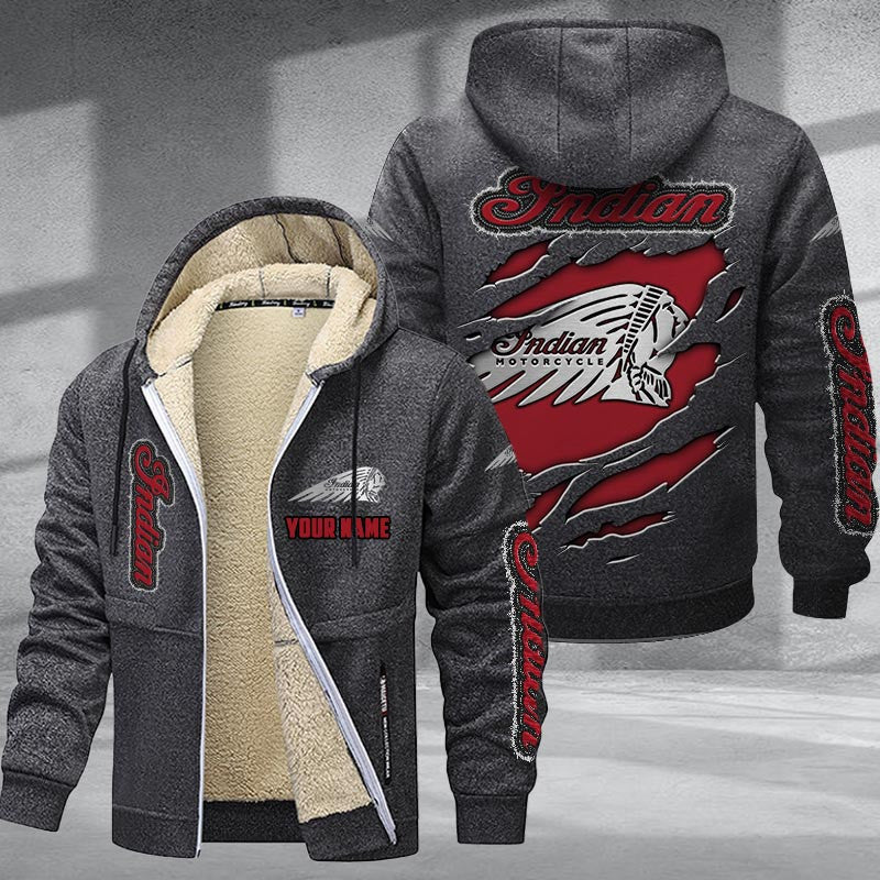IM Motorcycle DMTZ0098 Hoodie Zip Velvet Coat