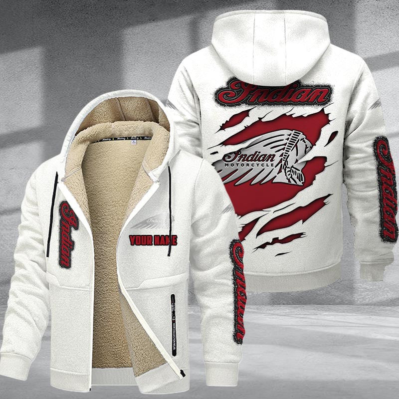 IM Motorcycle DMTZ0098 Hoodie Zip Velvet Coat