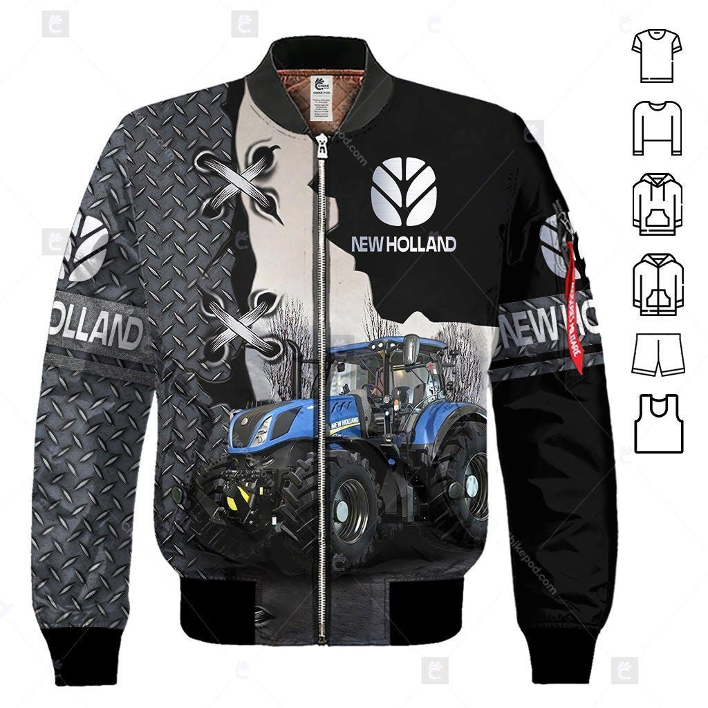 NH Tractor 3D All Over Printed Clothes NHL13