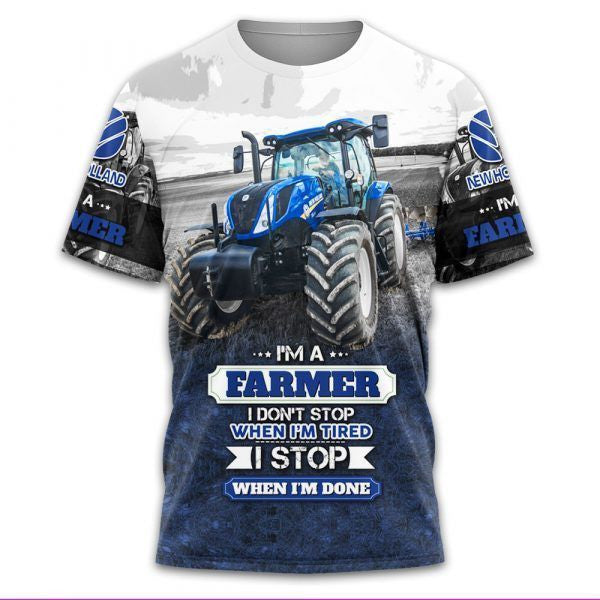 NH Tractor 3D Printed Love My Job FM49